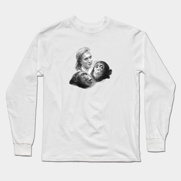 A YOUNG JANE GOODALL Long Sleeve T-Shirt by allthumbs